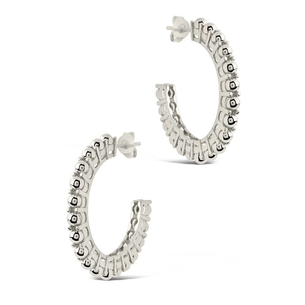 Kit Bubble Polished Hoop Earrings NWT